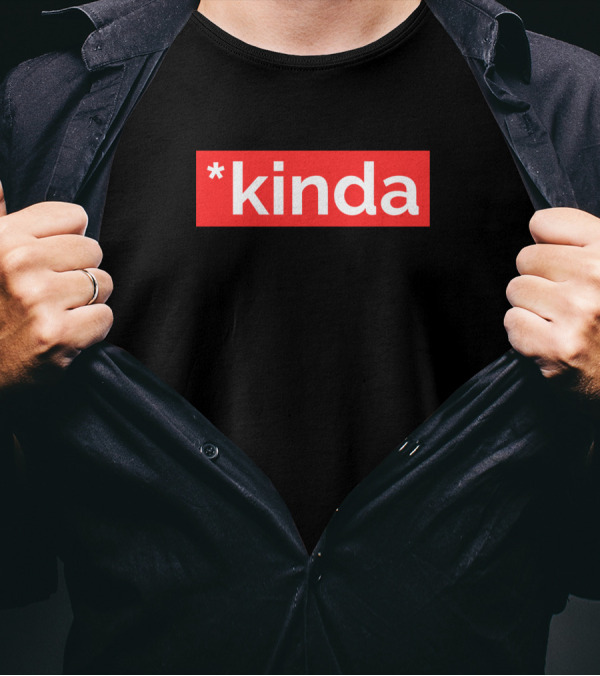 Funny Asterisk Kinda White Text T-Shirt