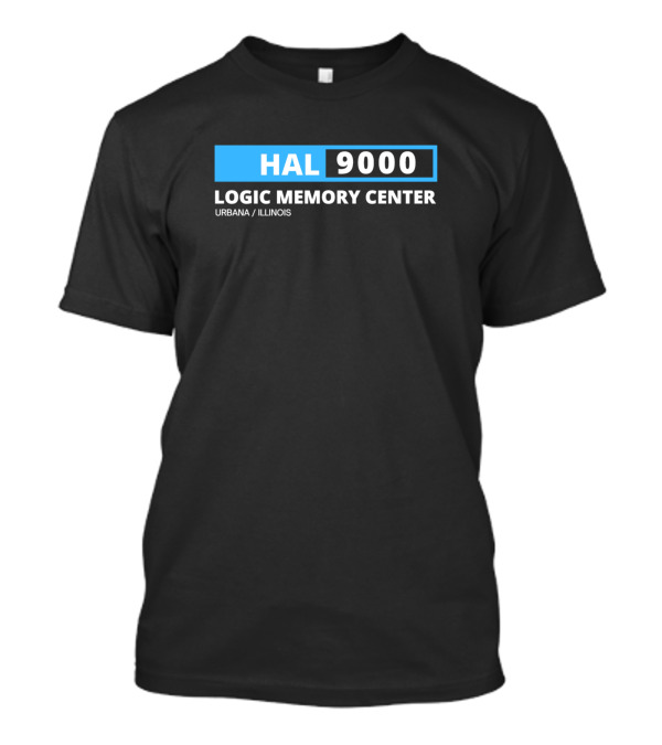 HAL 9000 Logic Memory Center Urbana Illinois Blue T-Shirt