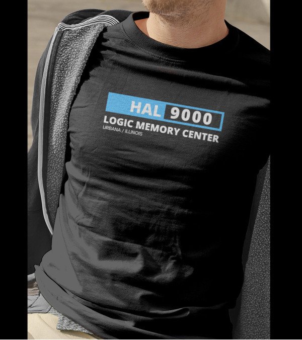 HAL 9000 Logic Memory Center Urbana Illinois Blue T-Shirt
