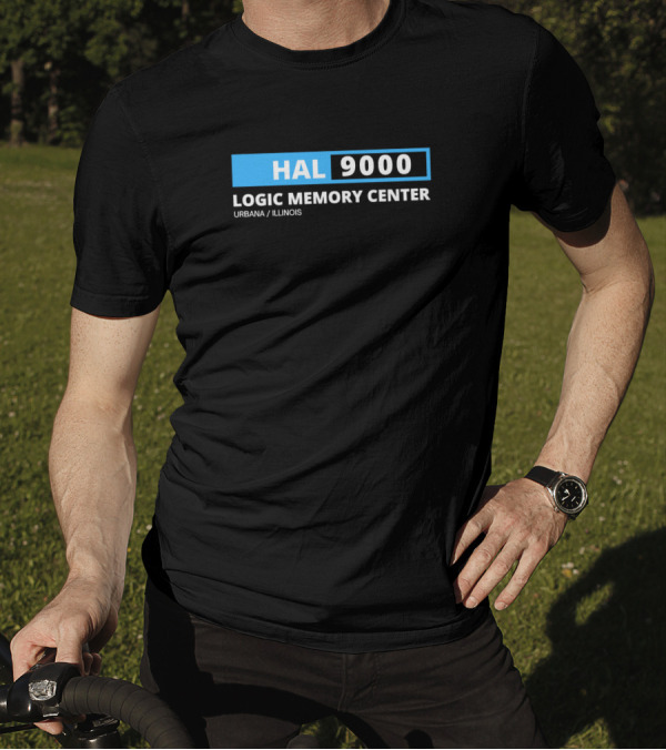 HAL 9000 Logic Memory Center Urbana Illinois Blue T-Shirt