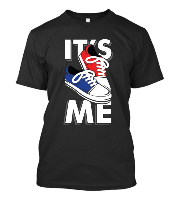 IT'S ME Red And Blue Sneaker T-Shirt