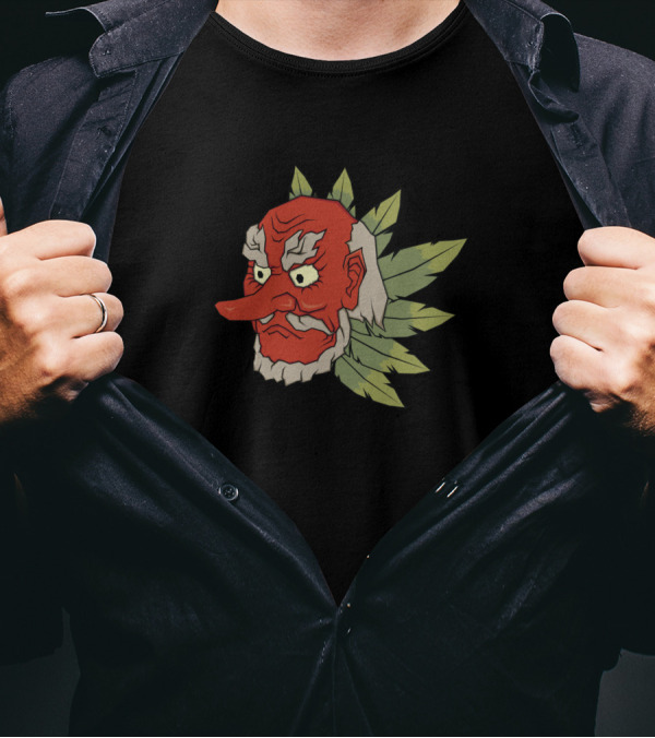 Tengu Yokai Mythical Japanese Creature Mask T-Shirt