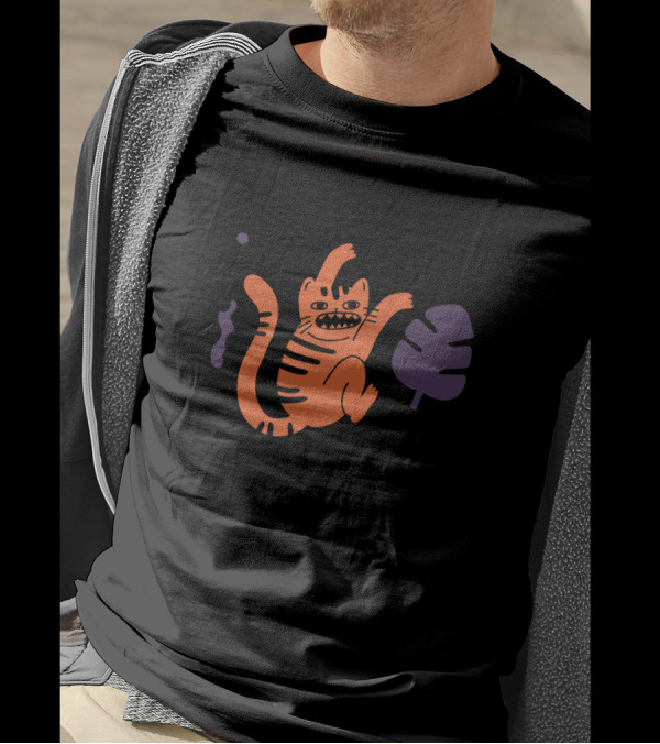 They Said I'm A Cat But In Reality I'm A Monkey Playful Jungle Leaves T-Shirt