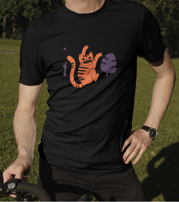 They Said I'm A Cat But In Reality I'm A Monkey Playful Jungle Leaves T-Shirt