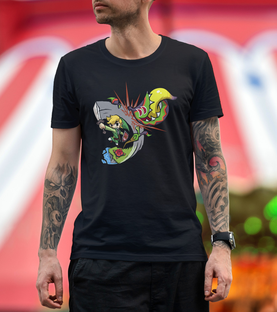 Boko Baba Battle Adventure Gaming Art Iconic Action Scene T-Shirt