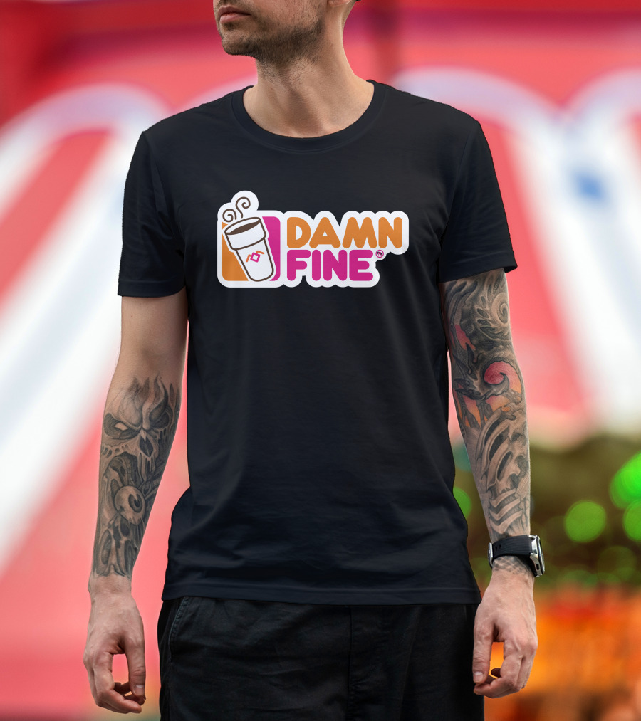 DAMN FINE Coffee Cup T-Shirt