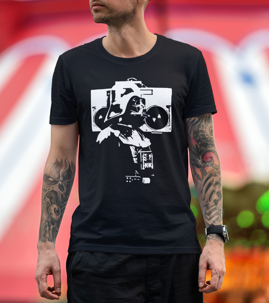 Darth Vader Holding Boom Box T-Shirt