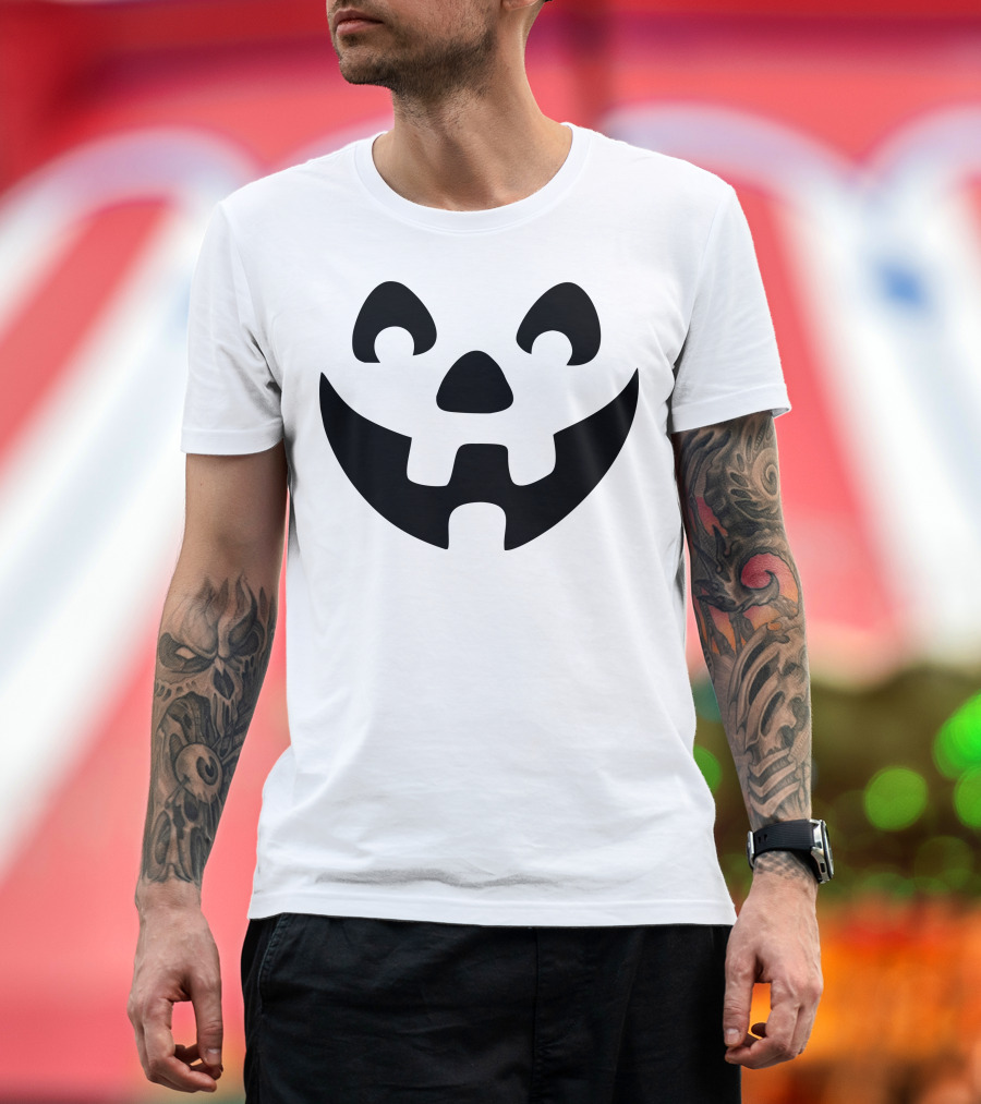 Halloween Pumpkin Face Jack O'Lantern T-Shirt