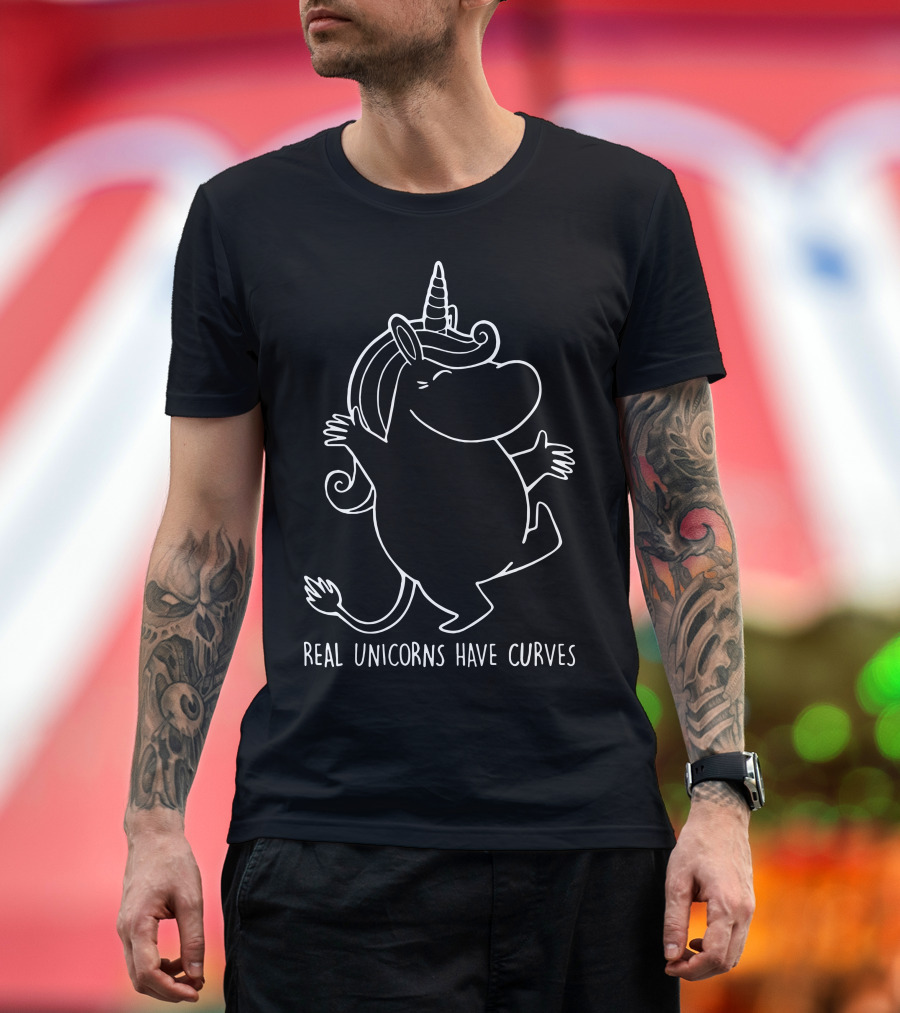 Moomin Real Unicorns Have Curves T-Shirt