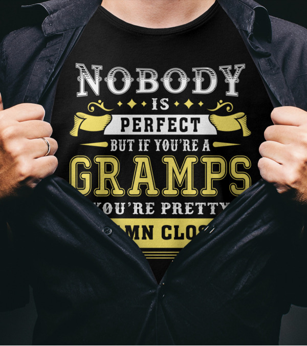 Nobody Is Perfect But If You're A Gramps You're Pretty Damn Close T-Shirt