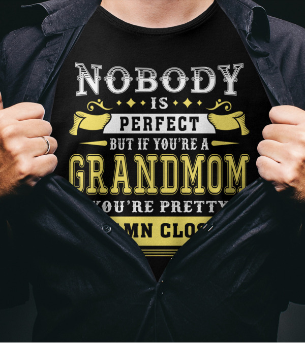 Nobody Is Perfect But If You’re A Grandmom You’re Pretty Damn Close T-Shirt