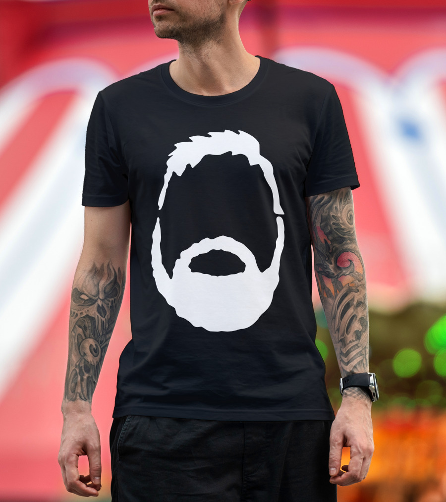 The Beardly Silhouette Face Beard T-Shirt