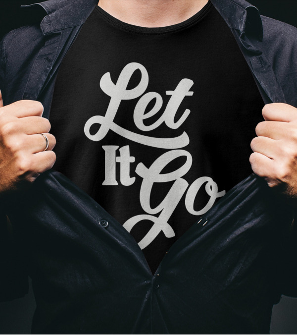 Let It Go Frozen Inspired Typography T-Shirt