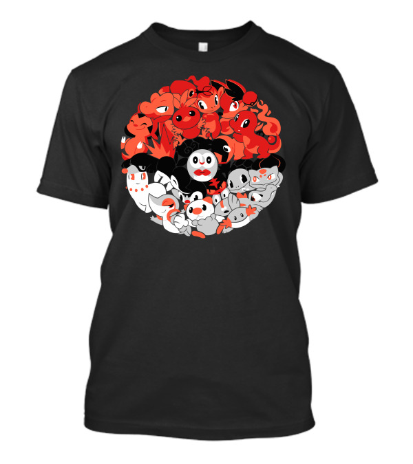 LetS Get It Started Pokémon Inspired Fire And Ghost Type Characters T-Shirt