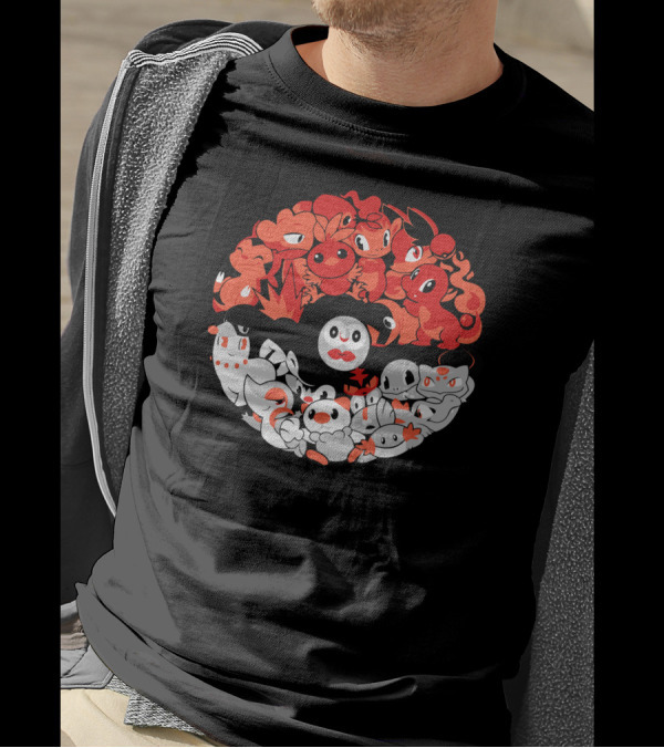 LetS Get It Started Pokémon Inspired Fire And Ghost Type Characters T-Shirt