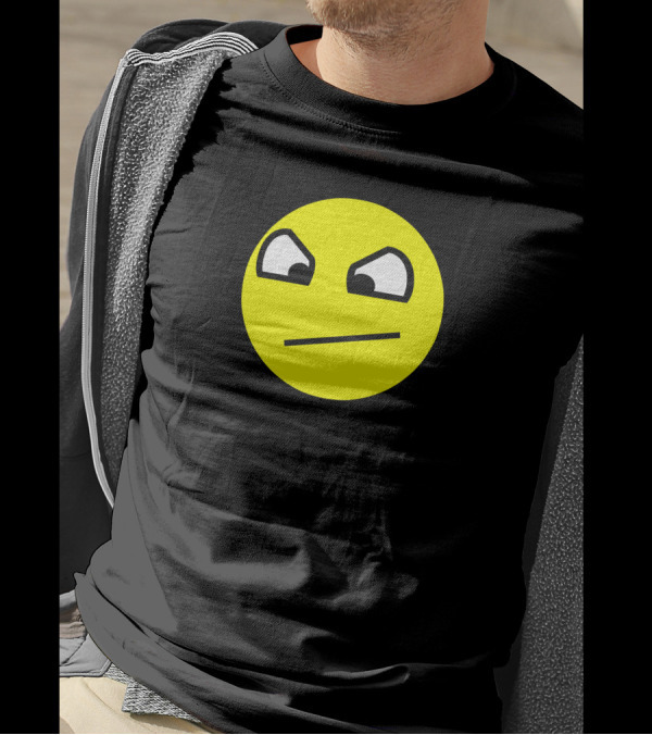 Do Not Want Angry Awesome Face Emoji T-Shirt