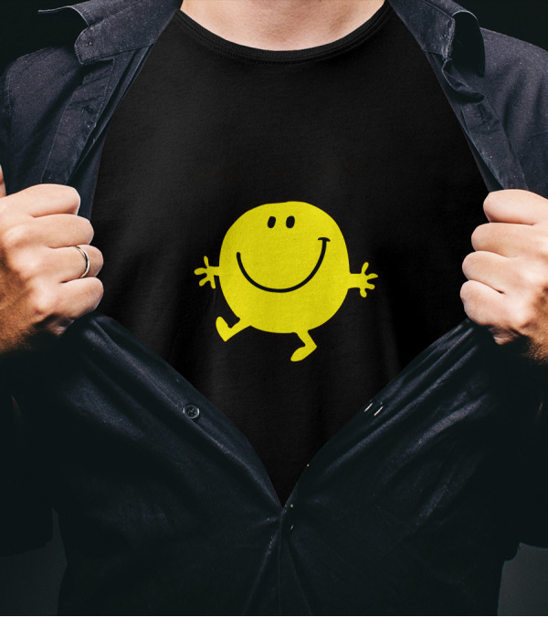 MR. HAPPY Dancing And Smiling Icon With Yellow Character T-Shirt