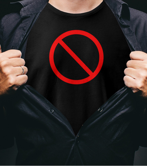No Smoking Squirrels Prohibited Sign Icon Highway T-Shirt