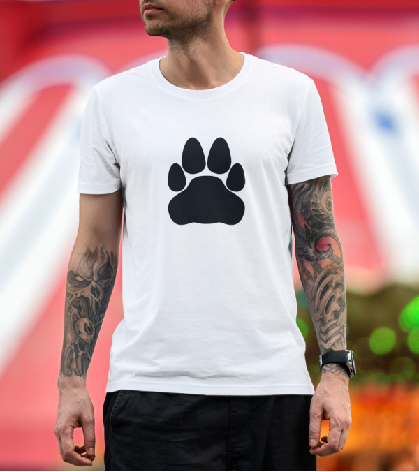 Premium T-Shirt: Paw Print T-Shirt Paw Print T-Shirt