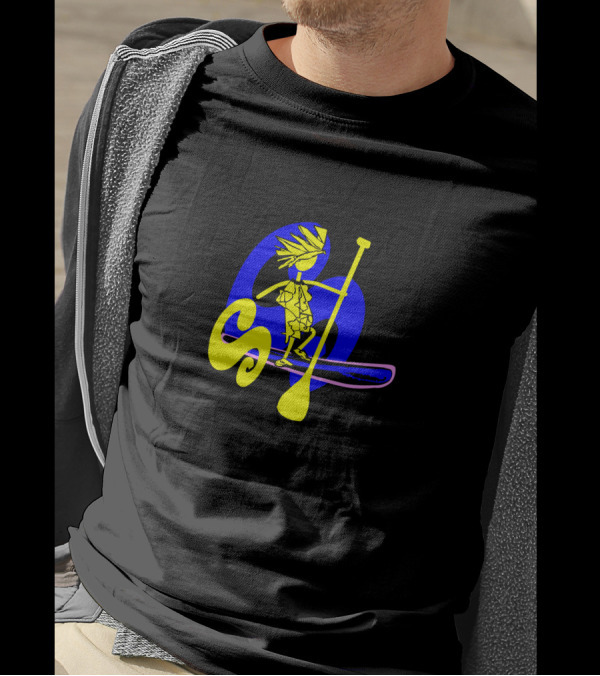 Swtand Up Paddle Surf Surfing Character T-Shirt