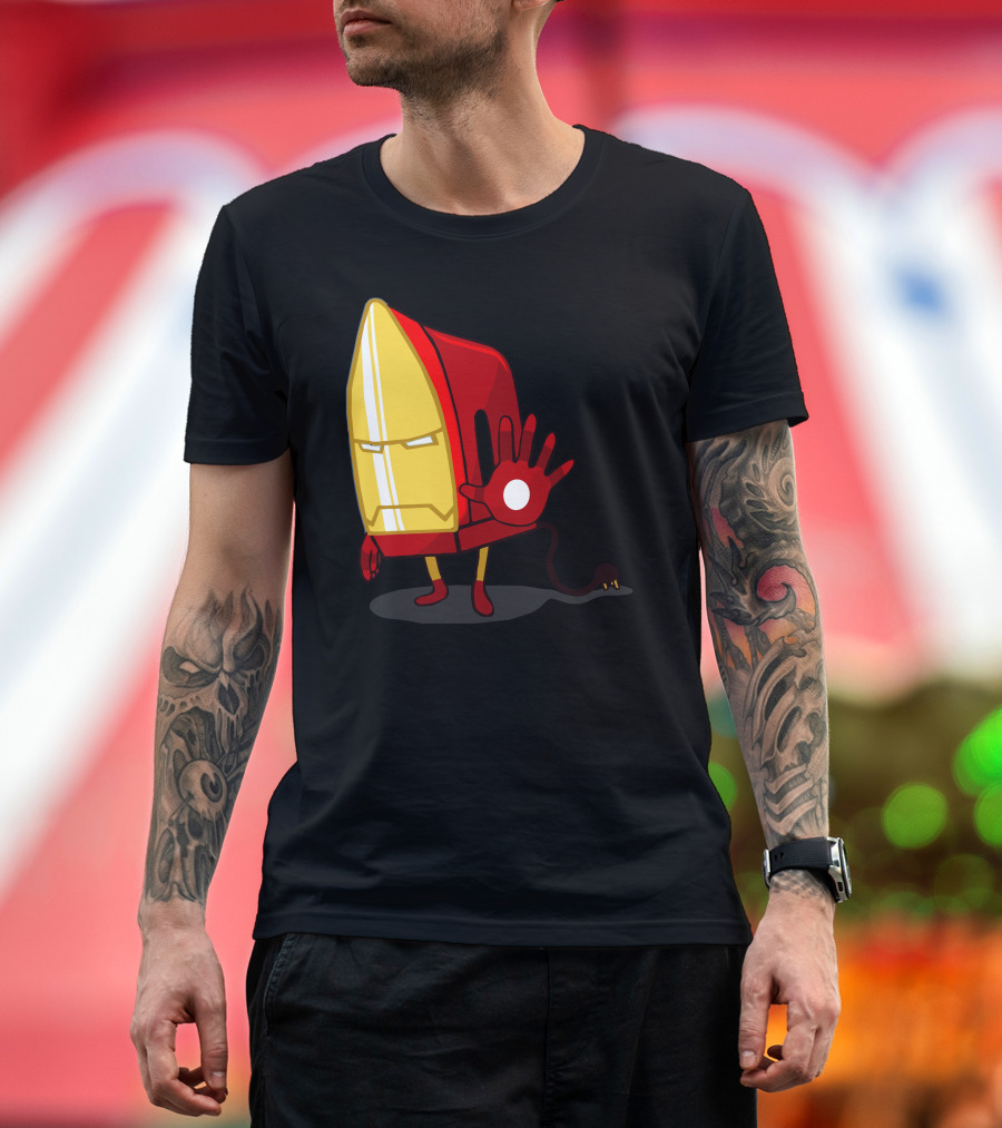 The Ironing Man Funny Iron Hero T-Shirt