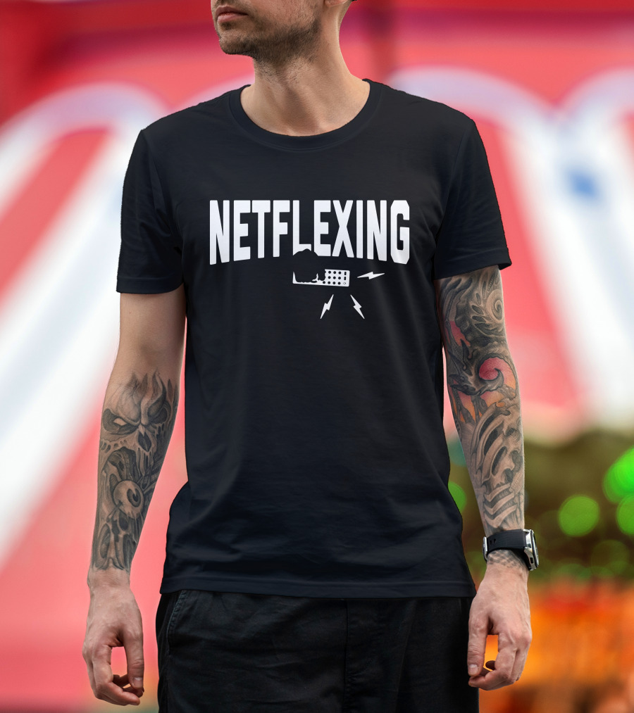 This Area Is Designated For Netflexing Remote Control Arm Iconic T-Shirt