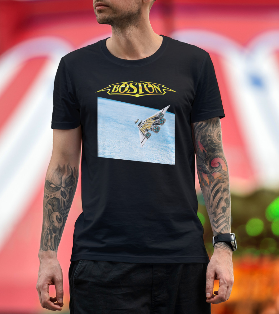 Boston Third Stage Album Cover Spaceship T-Shirt