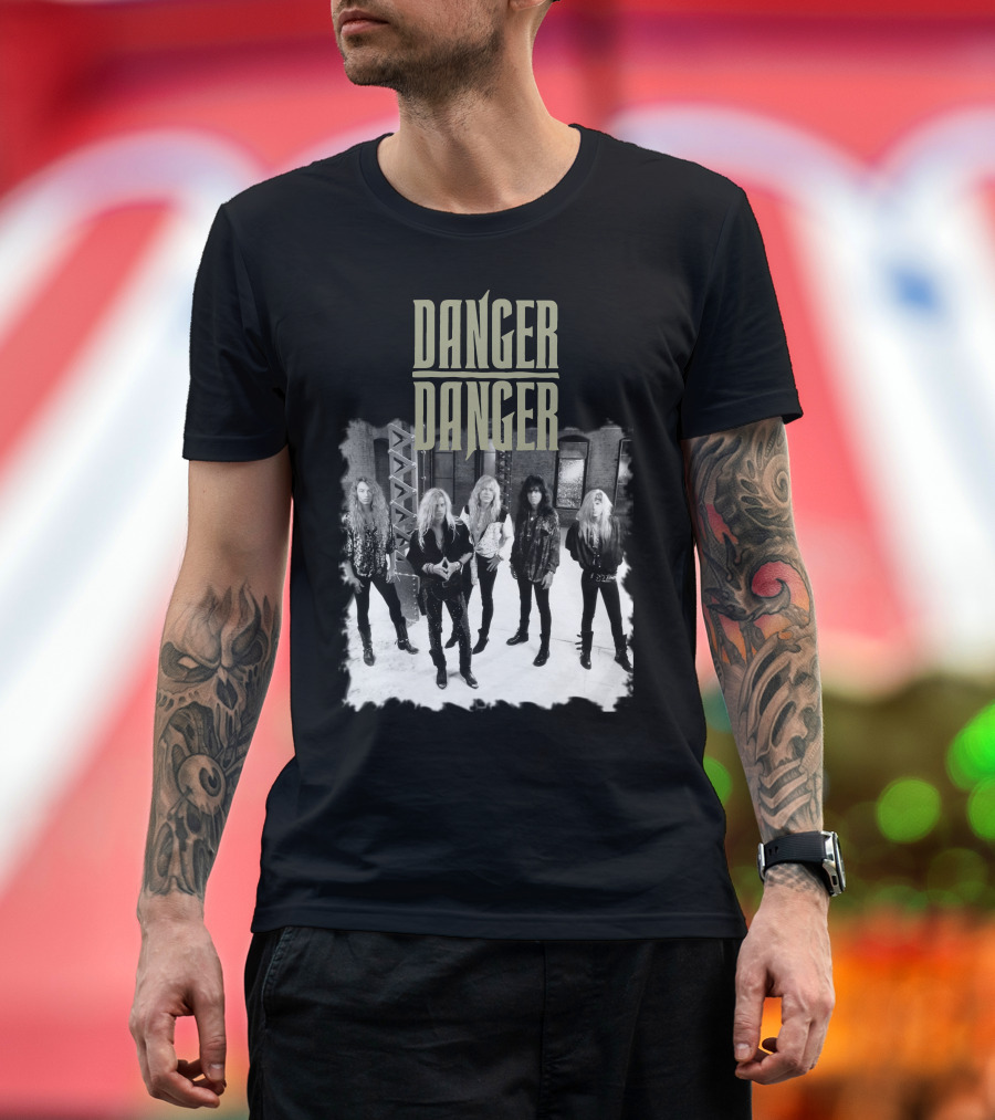 Danger Danger Band Screw It Tour 90s Rock Group Photo T-Shirt
