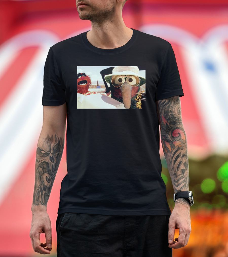Gonzo Fear Loathing Animal Muppet Road Trip T-Shirt