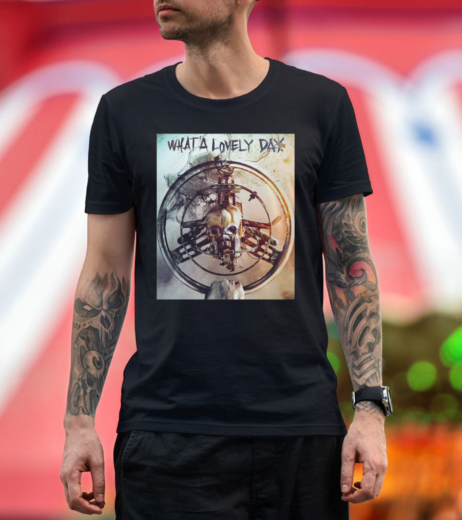 What A Lovely Day Mad Max Steering Wheel Skull Iconic T-Shirt