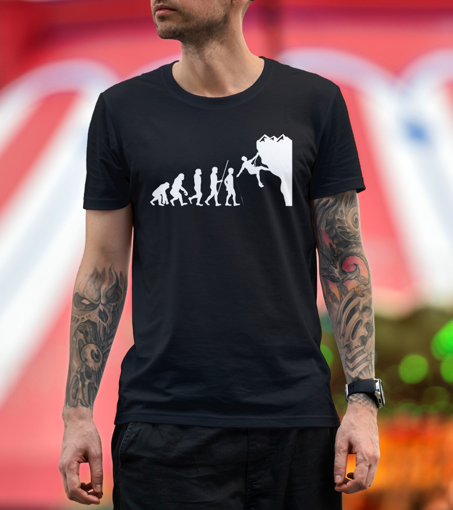Evolution to Mountain Climbing T-Shirt