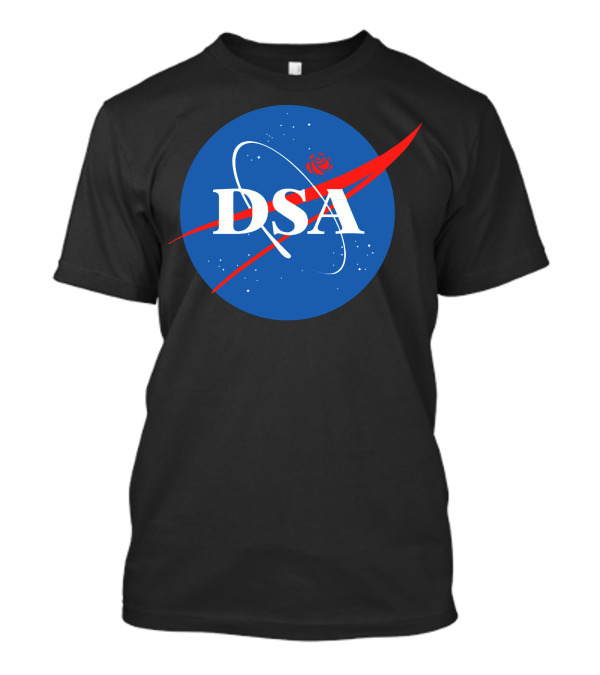 DSA Space Force Logo With Red Swirl T-Shirt