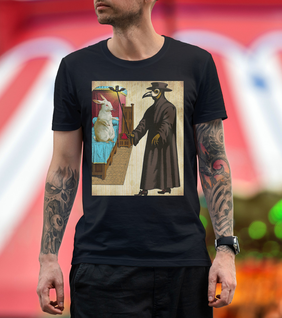 Easter Bunny Meets Plague Doctor T-Shirt