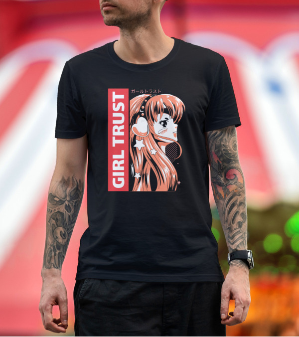 Premium T-Shirt: GIRL TRUST Anime T-Shirt GIRL TRUST Anime T-Shirt