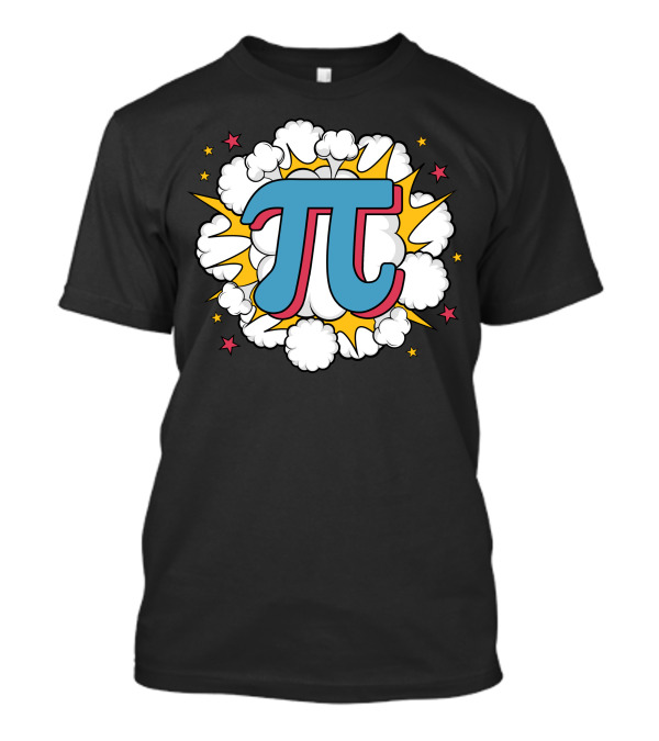 Pi Comic Explosion Funburst T-Shirt