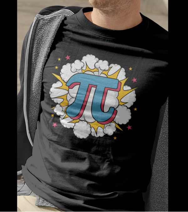 Pi Comic Explosion Funburst T-Shirt