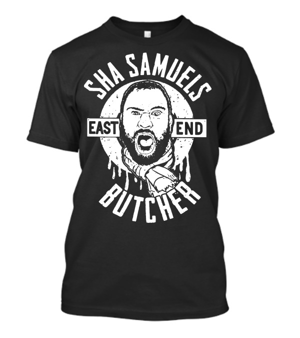Sha Samuels East End Butcher Bold Graphic Emblem T-Shirt