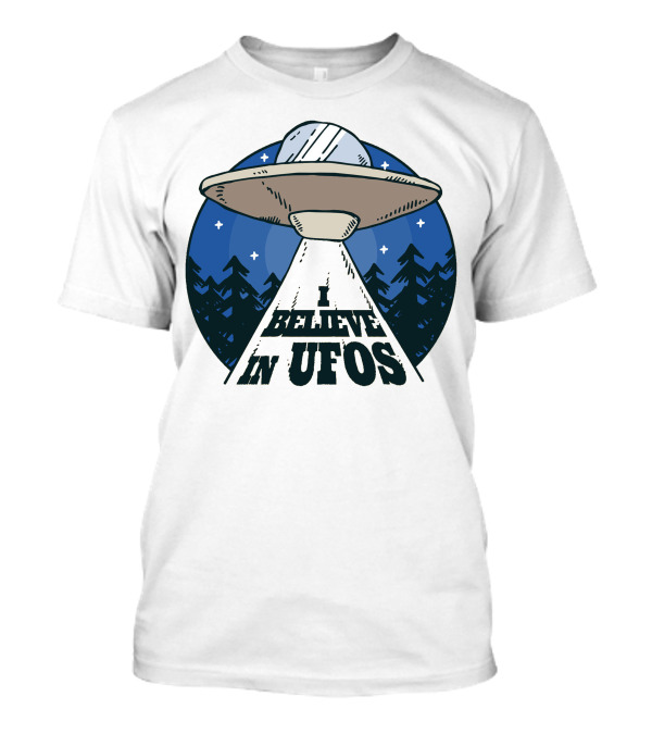 I Believe In UFOs Alien Spaceship T-Shirt