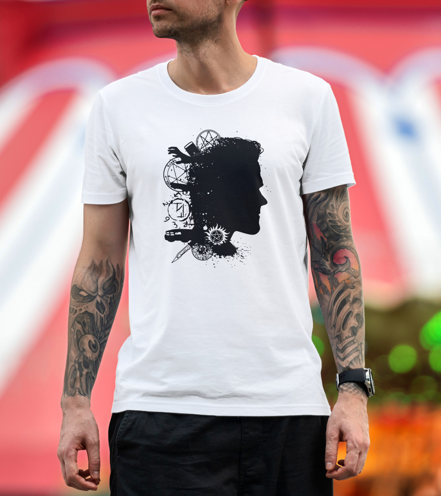 Brothers In Arms Sam Supernatural Silhouette Symbols T-Shirt