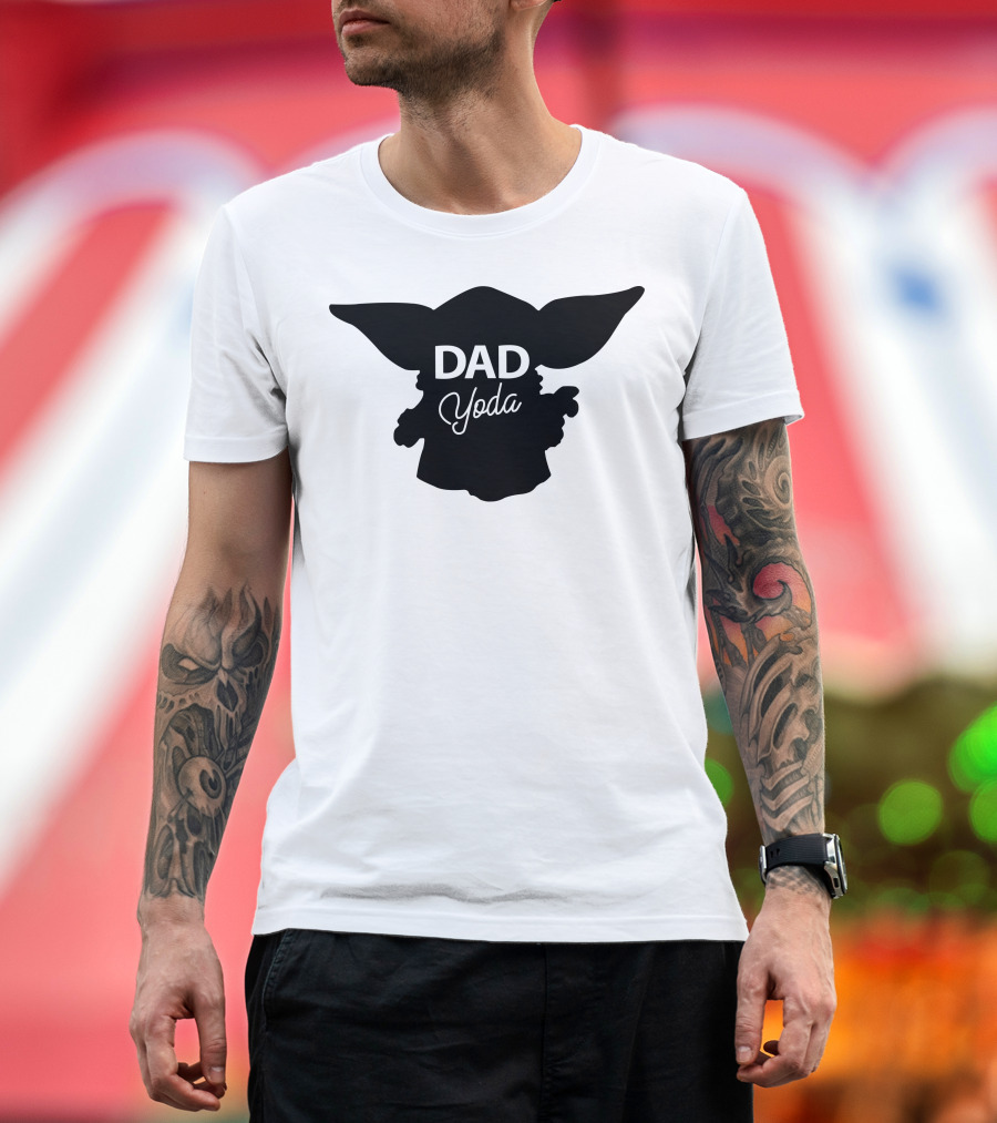 DAD Yoda Star Wars Father's Day Baby Yoda Mandalorian Dad T-Shirt