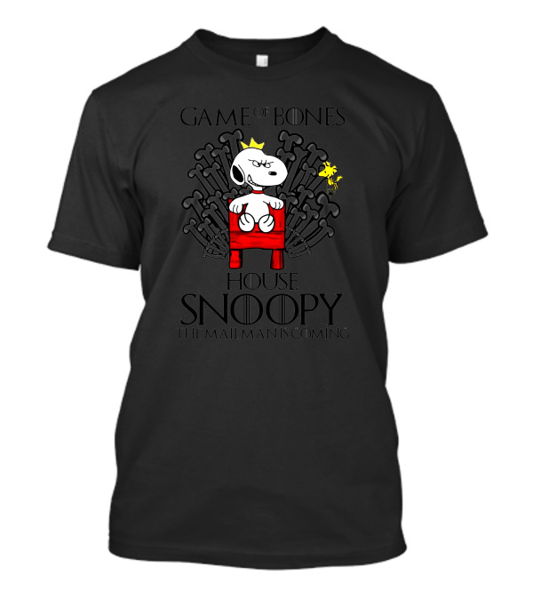Game Of Bones House Of Snoopy The Mailman Is Coming T-Shirt
