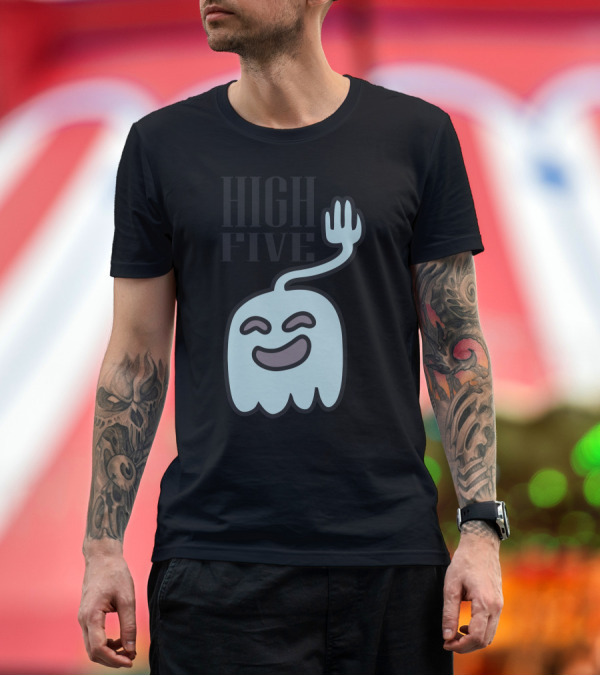 Premium T-Shirt: High Five Ghost High Five T-Shirt High Five Ghost High Five T-Shirt