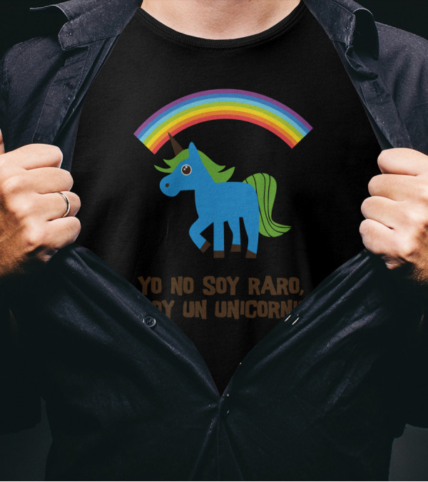 Yo No Soy Raro Soy Un Unicornio Rainbow Unicorn T-Shirt