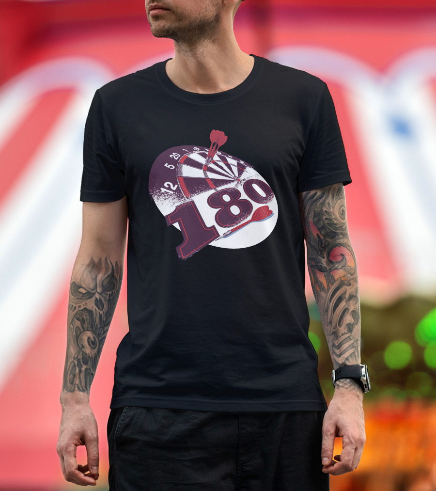 180 Dart Board Bullseye T-Shirt