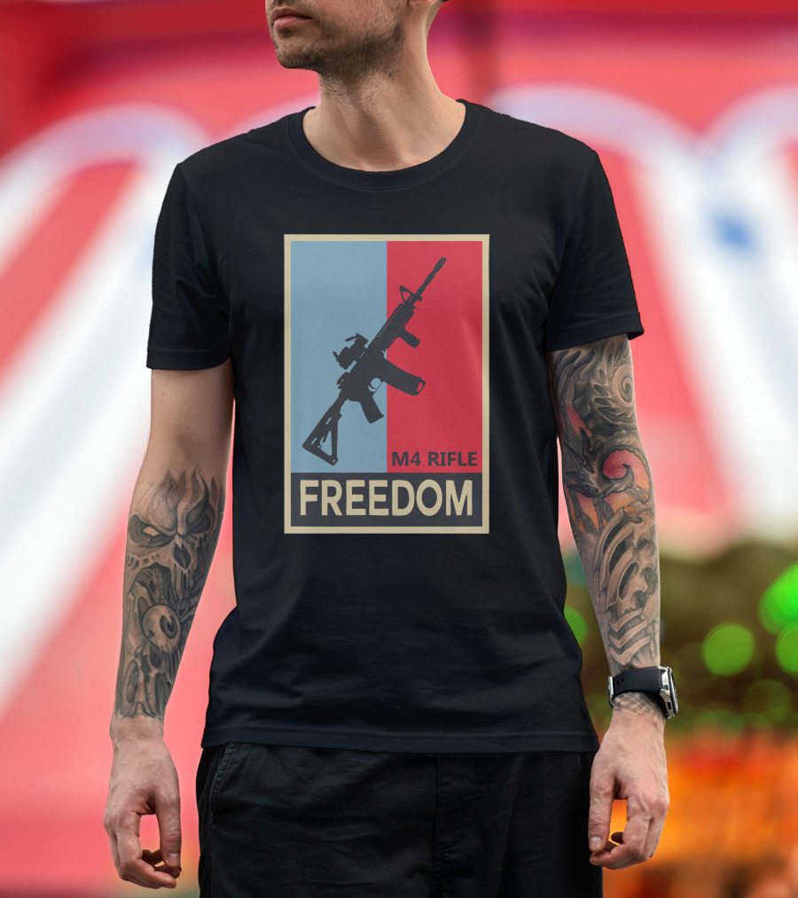 Freedom M4 Rifle Carbine Infantry T-Shirt