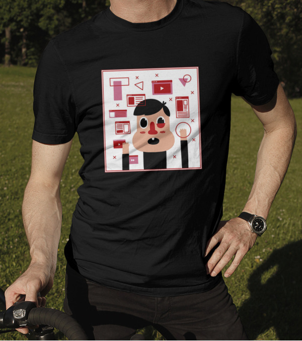 Brain Overflow With Open Browser Tabs And Icons T-Shirt