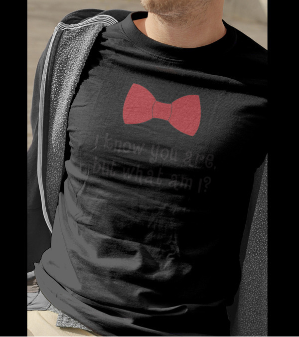 I Know You Are But What Am I Red Bow Tie T-Shirt
