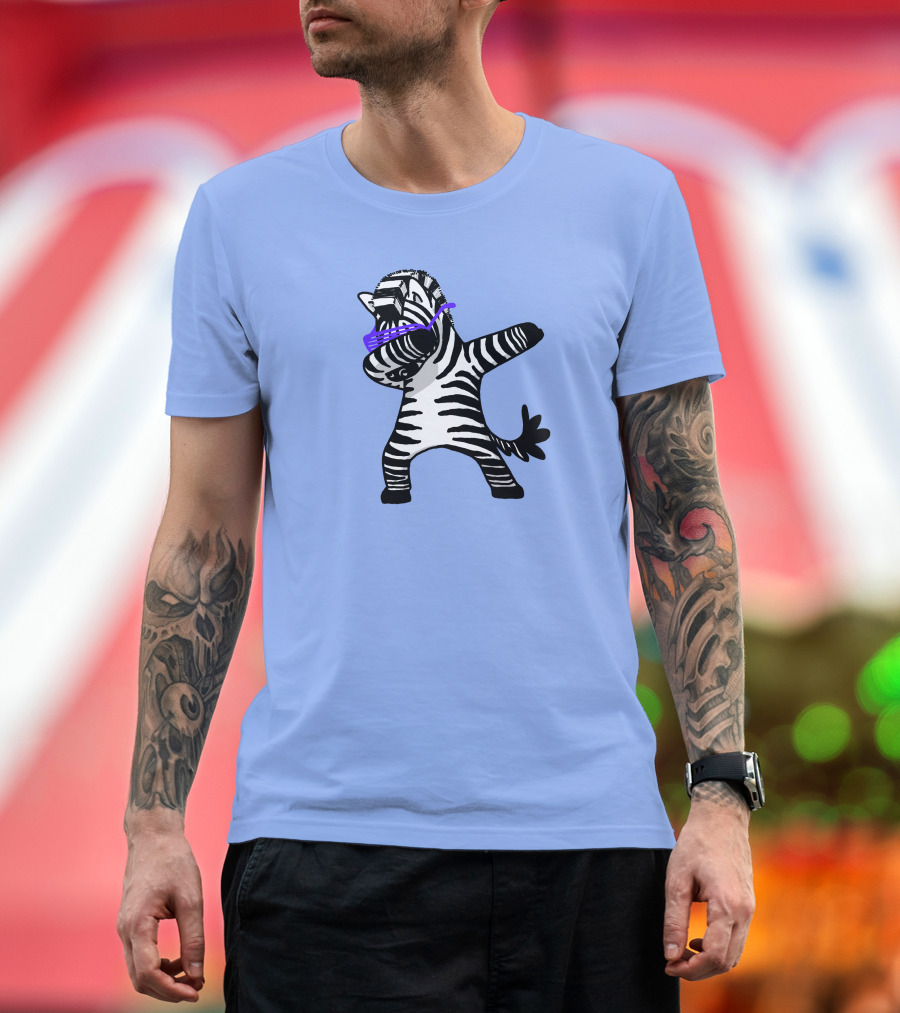 Dabbing Zebra Dab Hip Hop Funny Magic Dance Moves T-Shirt