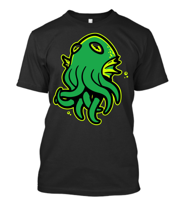 Call Of Kerthulhu Green Cthulhu Squid Monster T-Shirt