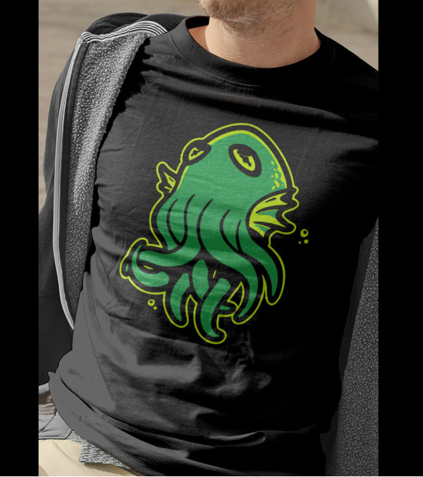 Call Of Kerthulhu Green Cthulhu Squid Monster T-Shirt